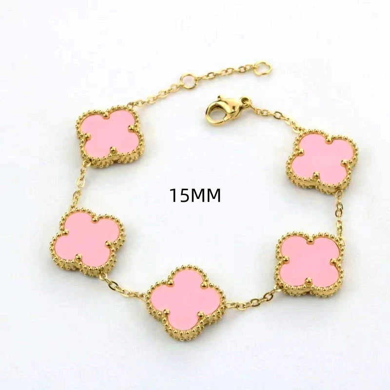 The perfect Five-Flower Bracelet for stacking or as a standalone piece