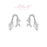 18K Gold-Plated Irregular Zircon Starlight Earrings - elegant Starlight Earrings