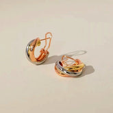 18K Gold-Plated Polished Hoop Earrings - elegant Polished Hoop Earrings