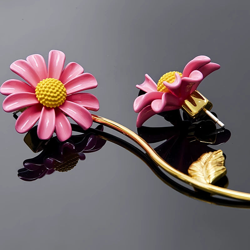 Perfect Daisy Flower Earrings for adding glamour to any outfit