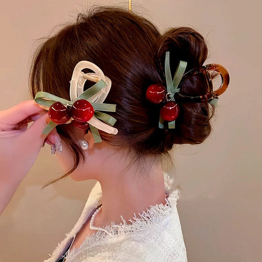 Elegant Cherry Hair Clip - high quality Cherry Hair Clip