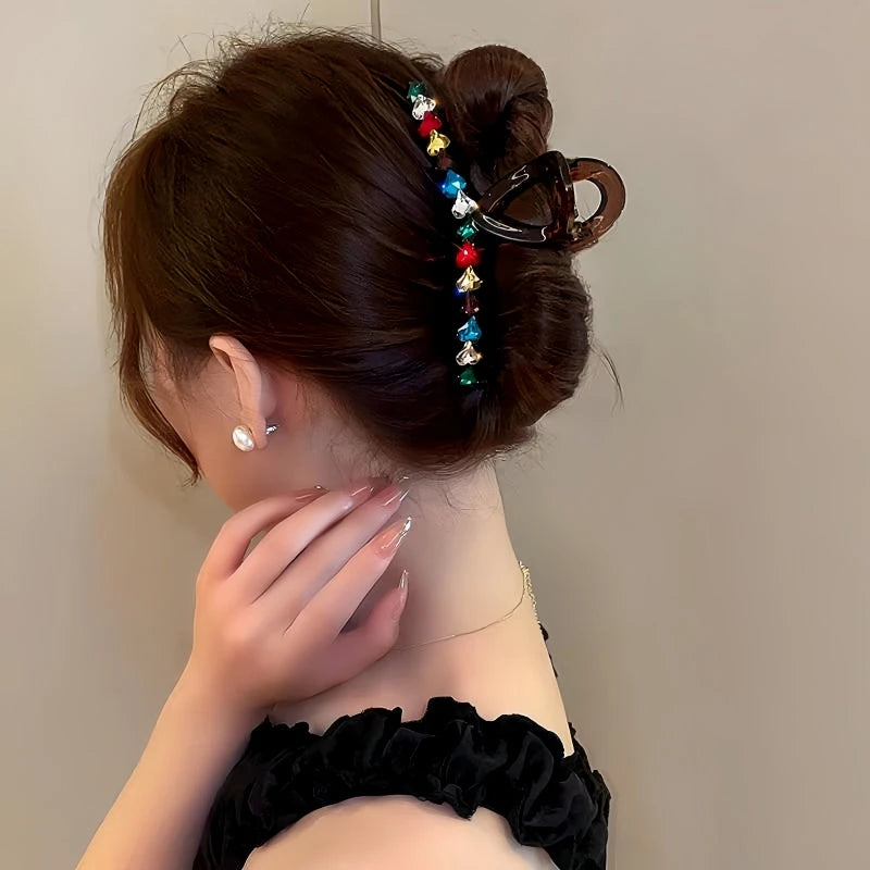 Elegant Dopamine Colored Love Acrylic Hair Clip - high quality Acrylic Hair Clip