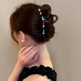 Elegant Dopamine Colored Love Acrylic Hair Clip - high quality Acrylic Hair Clip