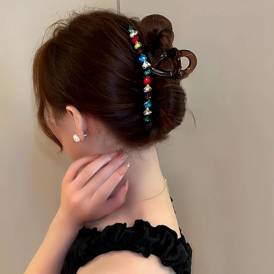 Elegant Dopamine Colored Love Acrylic Hair Clip - high quality Acrylic Hair Clip