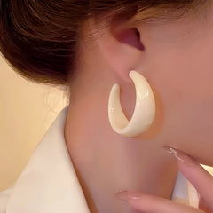 Close-up detail of the sparkling zircons and plating on the Candy Color Hoops