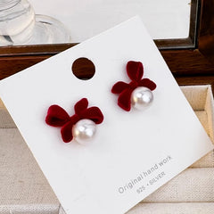 Perfect Bow Pearl Earrings for adding glamour to any outfit