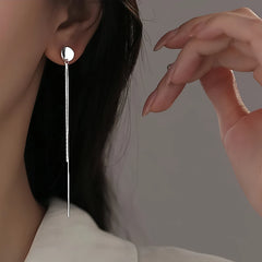 Close-up detail of the sparkling zircons and plating on the Snake Chain Tassel