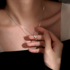 Sterling Silver Butterfly Necklace - beautiful Butterfly Necklace