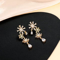 Perfect Diamond Snowflake Earrings for adding glamour to any outfit