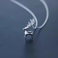 Close-up of the pendant and clasp on the Elk Pendant Necklace