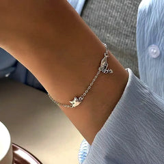 Sterling Silver Cute Cat Fish Bracelet - chic Cat Fish Bracelet