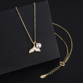 Sterling Silver Diamond Fishtail Pearl Necklaces - beautiful Smiley Face Necklace