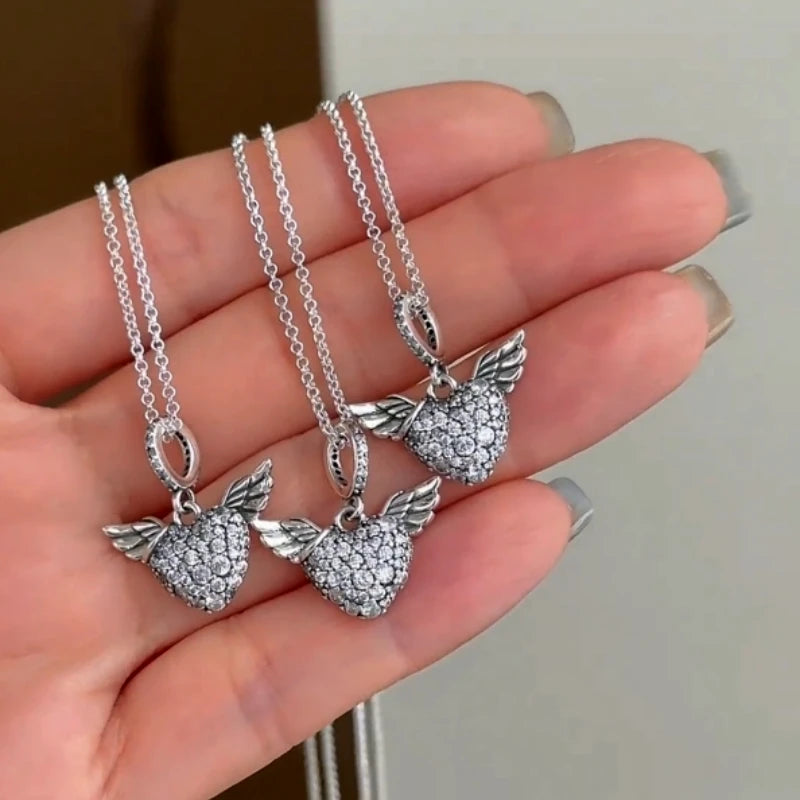 Close-up of the pendant and clasp on the Moissanite Stud Earrings