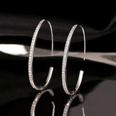 Close-up detail of the sparkling zircons and plating on the Zircon Heart Pendant