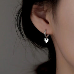 Sterling Silver Elegant Heart Earrings - elegant Carousel Necklace