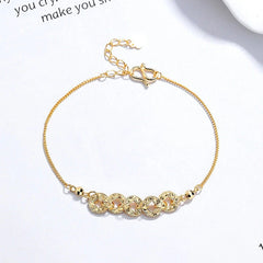 Full view of the elegant Sterling Silver Five Emperors Coin Bracelets