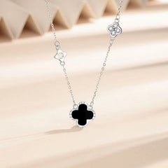 The perfect Clover Agate Necklace for layering or wearing as a statement piece