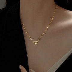 Sterling Silver Heart-Design Necklaces worn to showcase its length and pendant detail