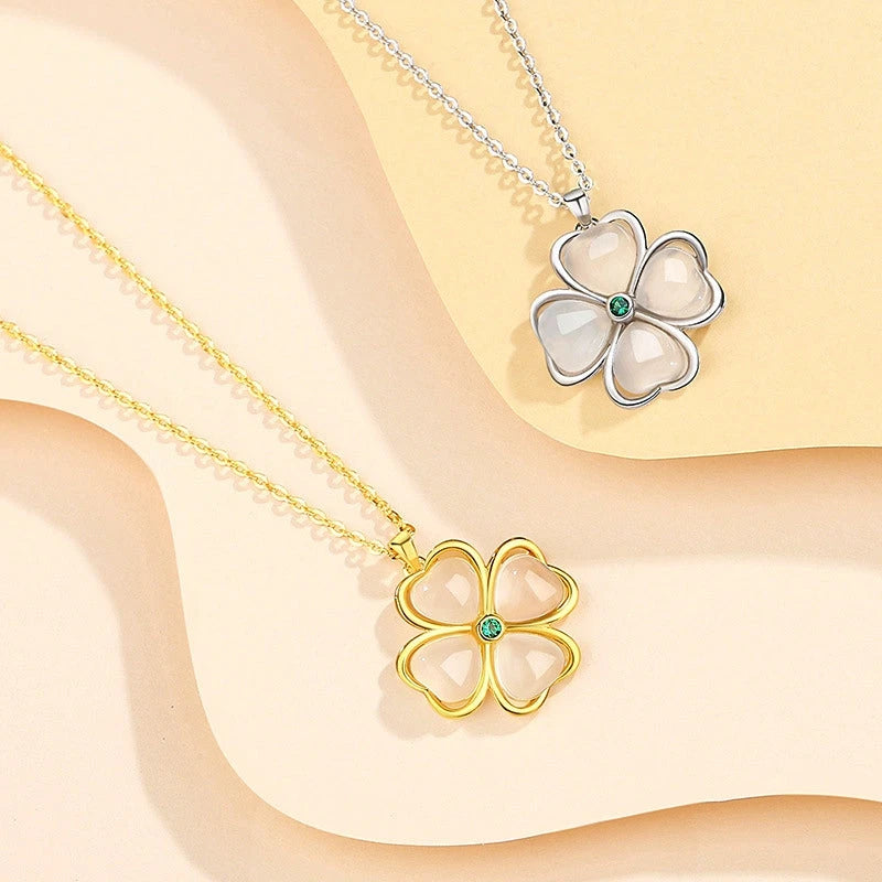 Close-up of the pendant and clasp on the Lily of the Valley Earrings