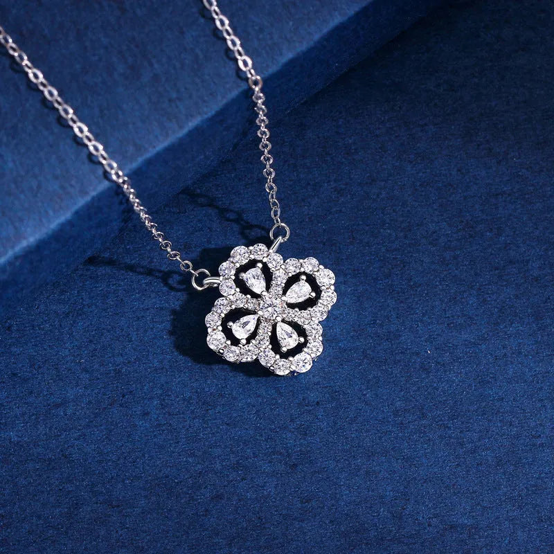 Close-up of the pendant and clasp on the Love Key Necklace