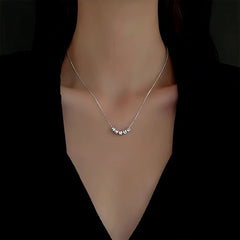 Sterling Silver Luxury Five Fortunes Necklace - beautiful Wreath Heart Necklace