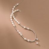 Sterling Silver Pearl Heart Necklace - beautiful Pearl Heart Necklace