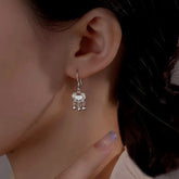 Sterling Silver Safety Lock Earrings - elegant Safety Lock Earrings