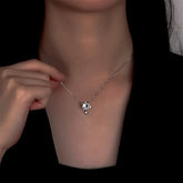 Sterling Silver Stone Star Necklace - beautiful Stone Star Necklace