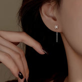 Sterling Silver Sun Threader Earrings - elegant Sun Threader Earrings