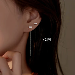 Close-up detail of the sparkling zircons and plating on the U-Shaped Threaders