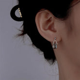 Sterling Silver Water Drop Earrings - elegant Water Drop Dangle Earrings