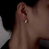 Sterling Silver Water Drop Earrings - elegant Water Drop Studs