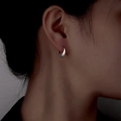 Sterling Silver Water Drop Earrings - elegant Water Drop Studs
