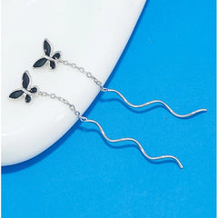 Close-up detail of the sparkling zircons and plating on the Butterfly Threaders