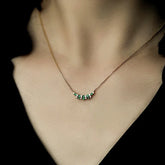 Sterling Silver Zircon Diamond Necklace - beautiful Zircon Pendant Necklace