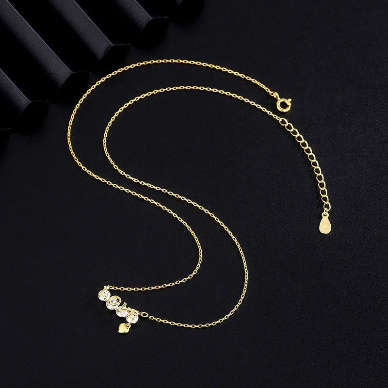 The perfect LOVE Letter Necklace for layering or wearing as a statement piece