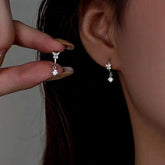 Sterling Silver uper Fairy Zircon Butterfly Earrings - elegant Zircon Butterfly Earrings