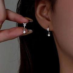 Sterling Silver uper Fairy Zircon Butterfly Earrings - elegant Zircon Butterfly Earrings
