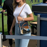 Transparent Small Square Handbag - high quality Small Square Handbag