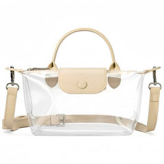 Close-up showing the material and craftsmanship of the Small Square Handbag