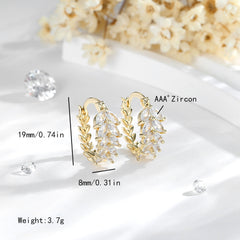 Exquisite, Versatile & Sparkling Wheat Earrings