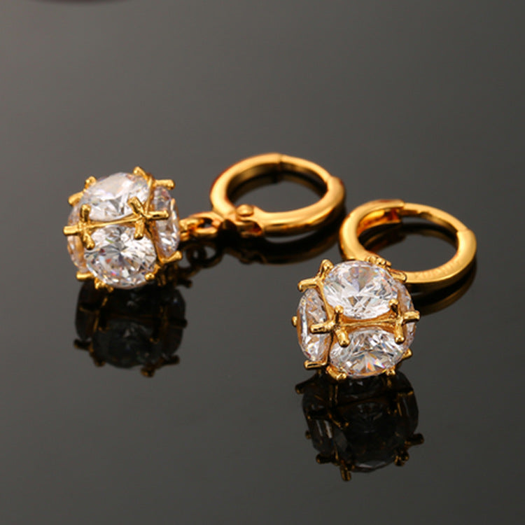 Exquisite Sparkling Minor Design Statement Earrings