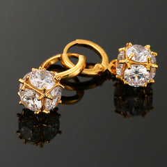 Exquisite Sparkling Minor Design Statement Earrings