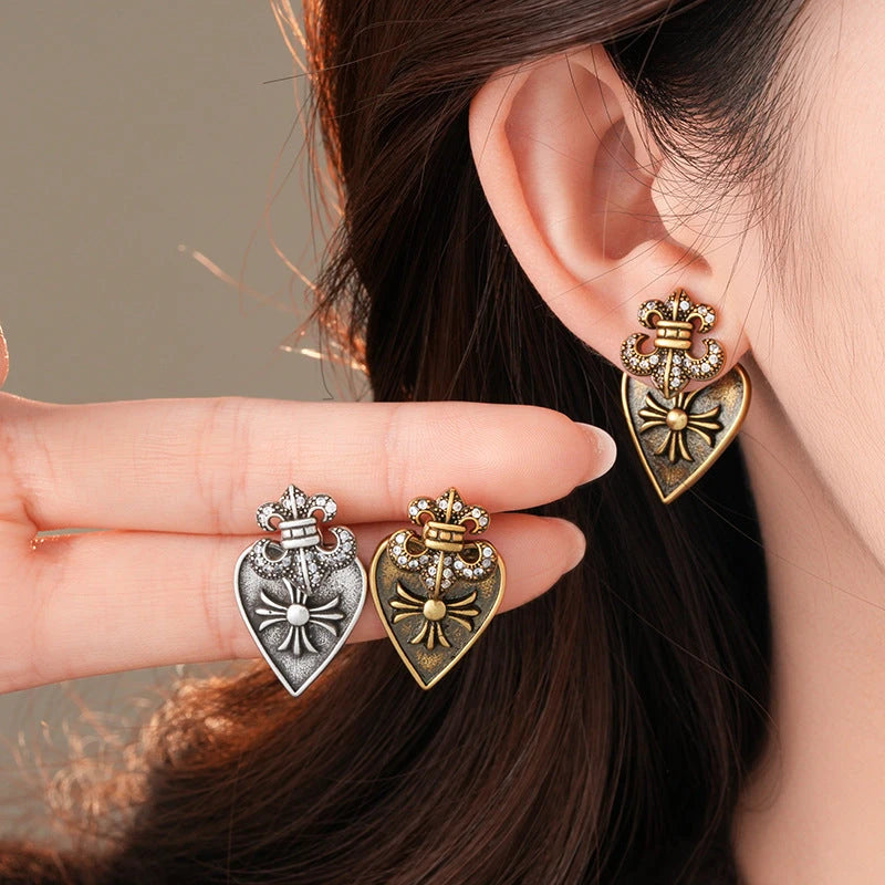 14K Gold-Plated 2025 Elegant Two-Piece Earrings - elegant gold jacket earrings