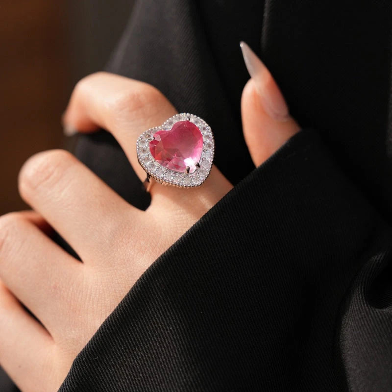 A beautiful gold heart ring for any occasion or everyday style