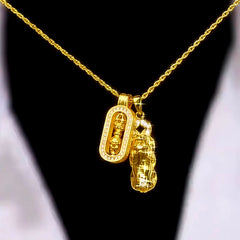 18K Gold-Plated Asian Style Necklace - beautiful Asian Style Necklace
