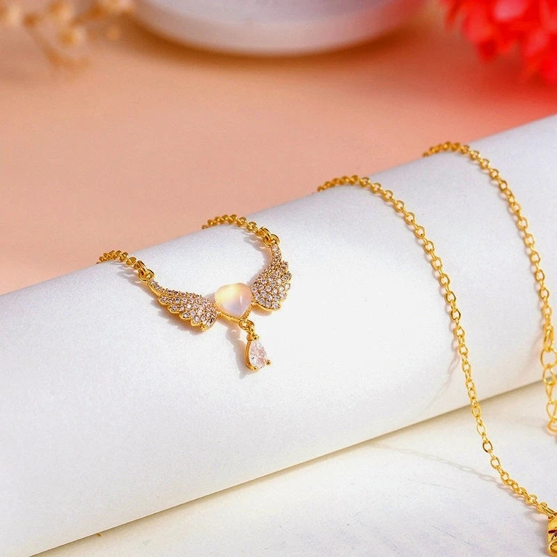 The perfect Angel Wing Necklace for layering or wearing as a statement piece