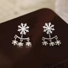 Perfect Snowflake Jacket Earrings for adding glamour to any outfit