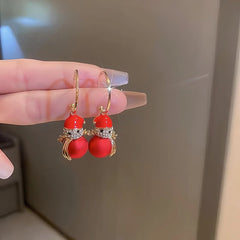 Perfect Snowman Pearl Earrings for adding glamour to any outfit