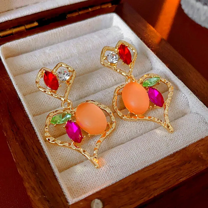 Perfect Double Heart Earrings for adding glamour to any outfit